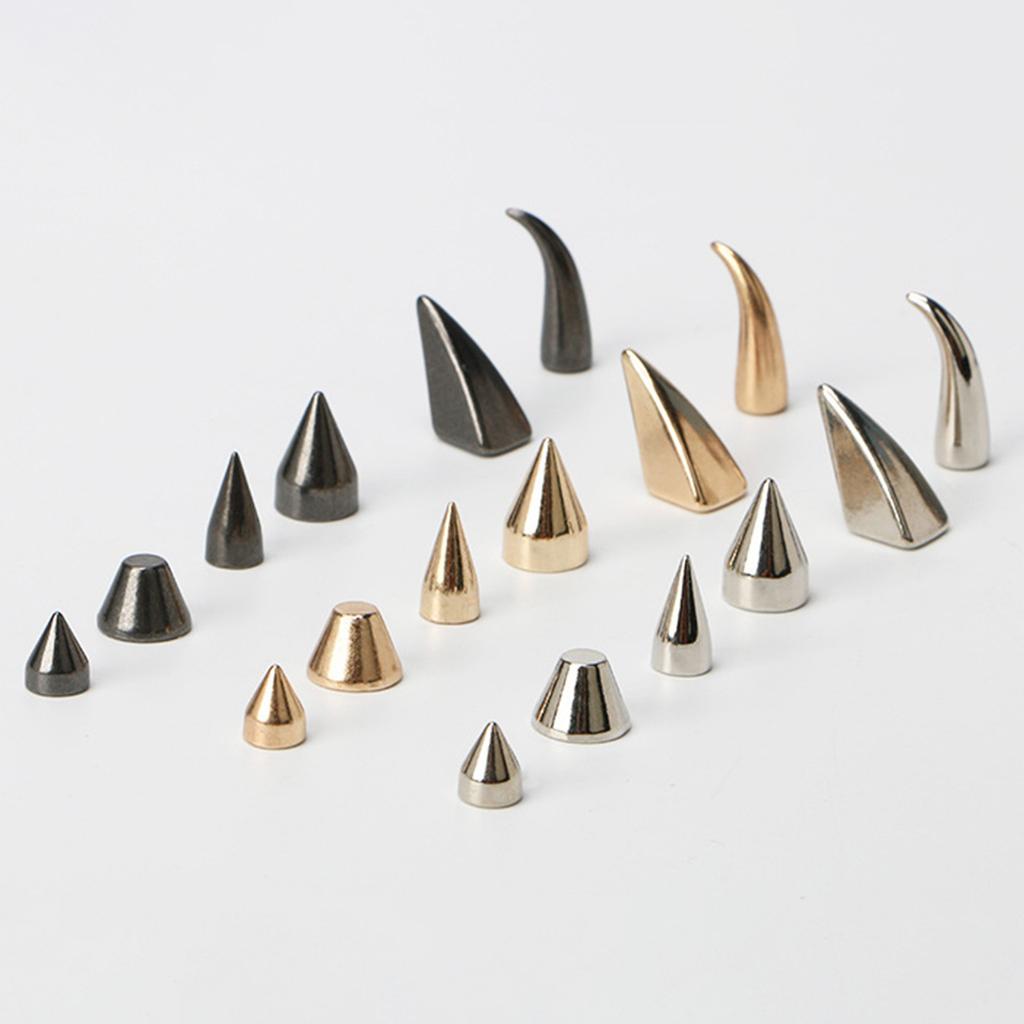 10 Set Țepi Aliaj Stil Gotic Ornamente Nituri Aliaj Țepi Conici pentru Genți Pantofi și Alte Proiecte Craft
