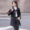High-end light and thin rhombus cotton clothes women's medium and long styles, winter fashionable warm cotton-padded clothes and jackets are trendy.