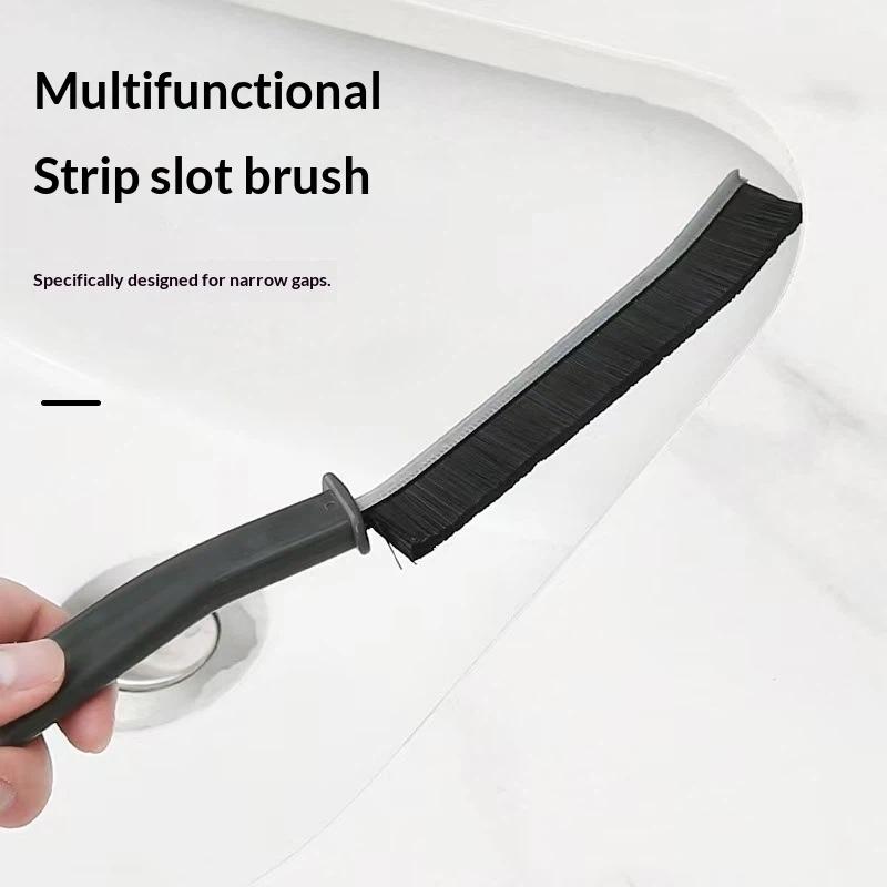 2Pcs Durable Grout Bristle Cleaner Brush For Kitchen Tile Toilet Dead Angle Joints Hard Shower Floor Line Gap Cleaning Brush