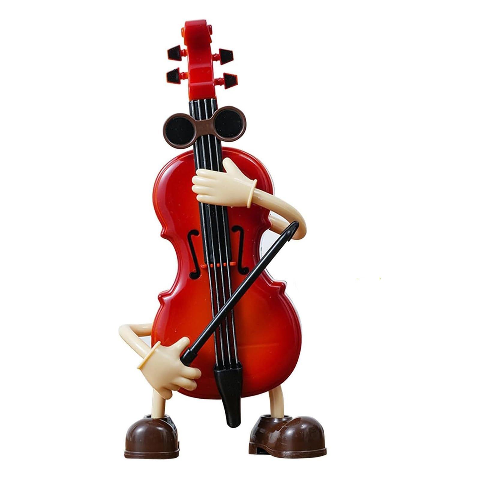 

Melody Meets Art Violin & Guitar Music Box Ornament One Size червоний