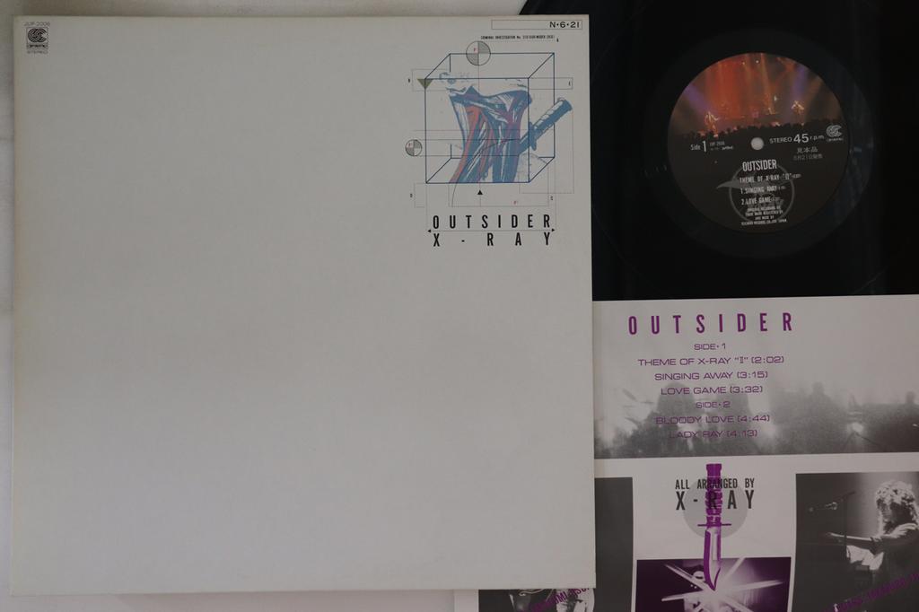 12inch Record X-RAY - Outsider JUP2006PROMO CONTINENTAL 1984 Japan Japanese Pop/Rock Used