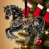 Yousheng Horse Ornament Sparkly Rhinestone Horse Christmas Tree Ornament 2D Acrylic Pendant Holiday Keepsake Gifts for Women Girls Horse Lovers