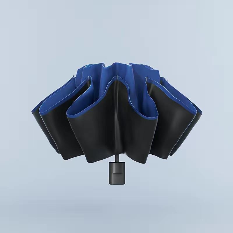 24-Rib Automatic Folding Umbrella: High-End, Large, UV Protection for All Weather