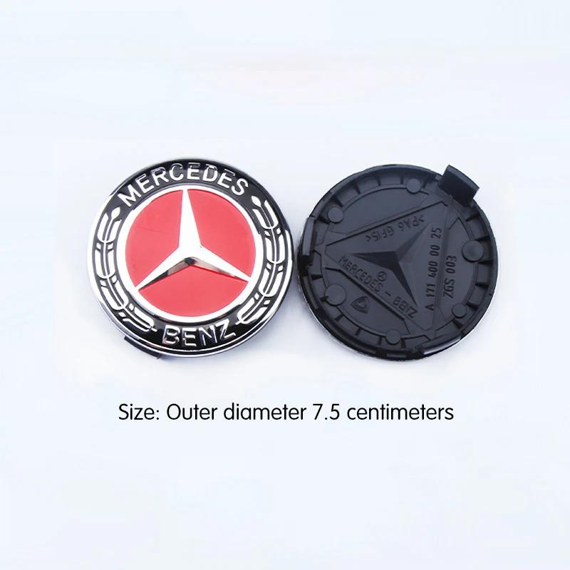 4PCS 75mm Car Wheel Center Hub Caps Cover for Mercedes Benz B/C/E/S Class A Class C200L GLC GLK CLA Accessories AE1 QQ28