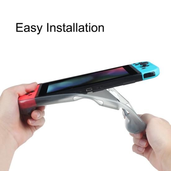 Transparent Soft Anti-fingerprint TPU Protective Case Cover for Nintendo Switch