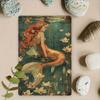 Metal Poster Vintage Mermaid Flower Art 8x12 Inch Wall Decor for Bathroom Living Room