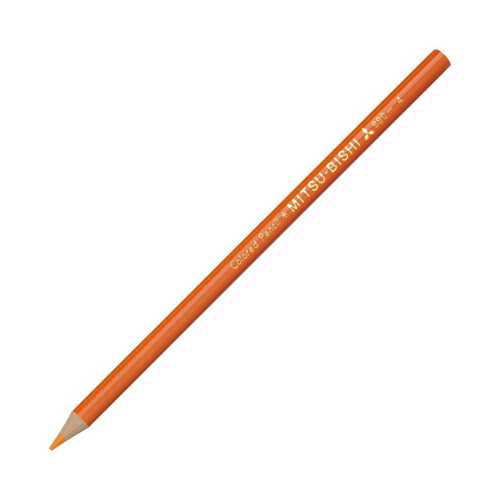 Mitsubishi Pencil Colored Pencils 880 Single Color Orange 1 Dozen K880.4