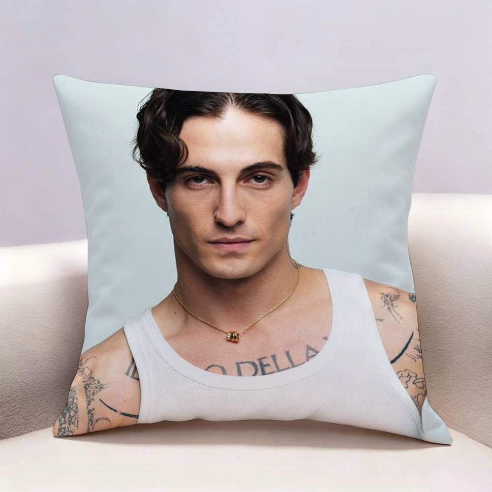 MManeskin DDamiano David Doublesided print Pillow Case Pattern Printed Pillowcase For Living Room Sofa Cushion Cover