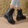 Warm Short Boots Ladies Boots WinterNew -Selling Fleece-Lined Thickened Wedge Short Boots