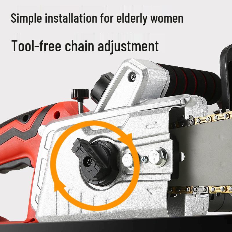 Yamaha 220V Dual-Use Cordless Chainsaw: Handheld Tree Cutting Tool for Household & Outdoor Use