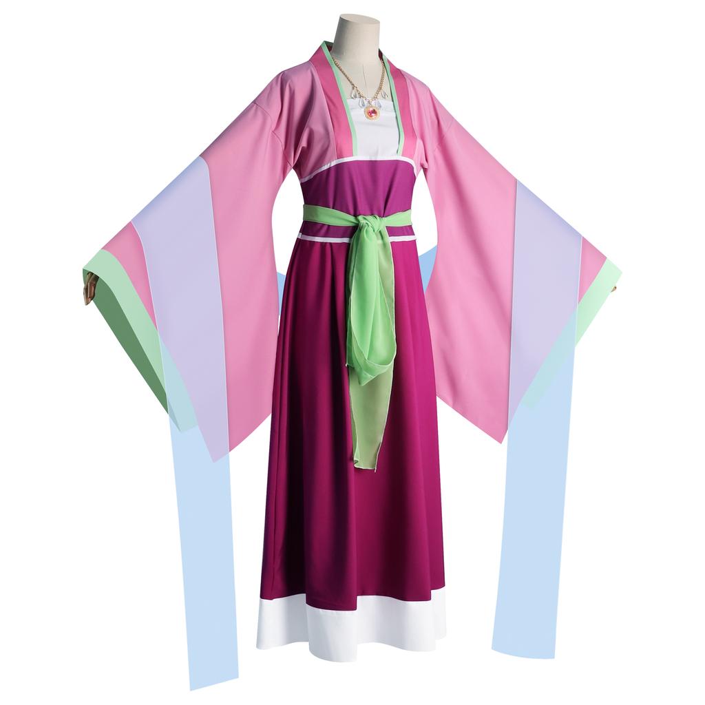 МАО МАО костюм для рольової гри Аніме Щоденник фармацевта Рожева сукня Kusuriya No Hitorigoto Вечірка на Хелловін Жінка