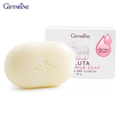 Gluta Ziegenmilchseife, ein beruhigendes Hautreinigungsmittel, das der Haut natürliche Schönheit und Strahlkraft verleiht, 70 g 84019