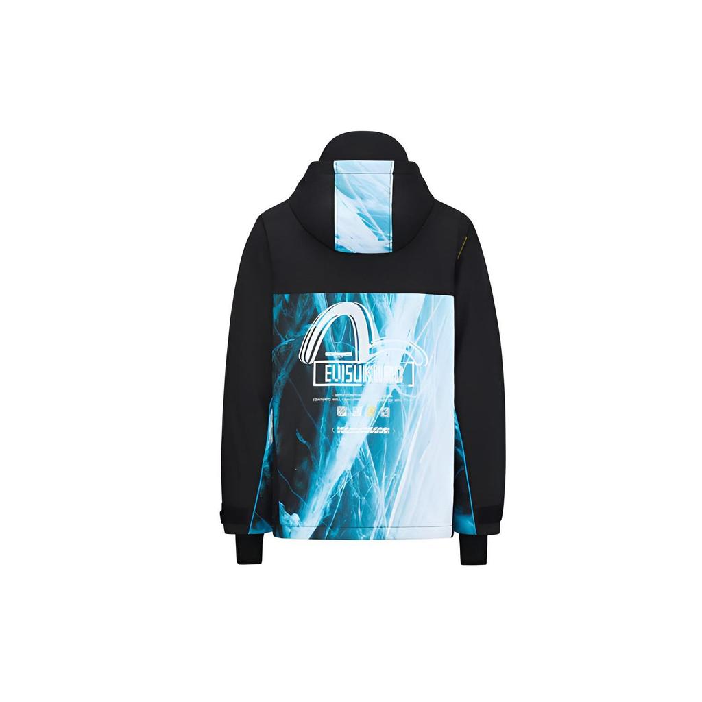 Evisu Ice Layer Printed Color Block Layered Jacket Men Jacket Black 2EAGNM0CT749ML
