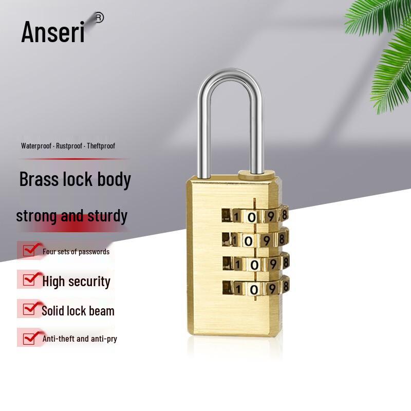 Ansell Brass Combination Padlock