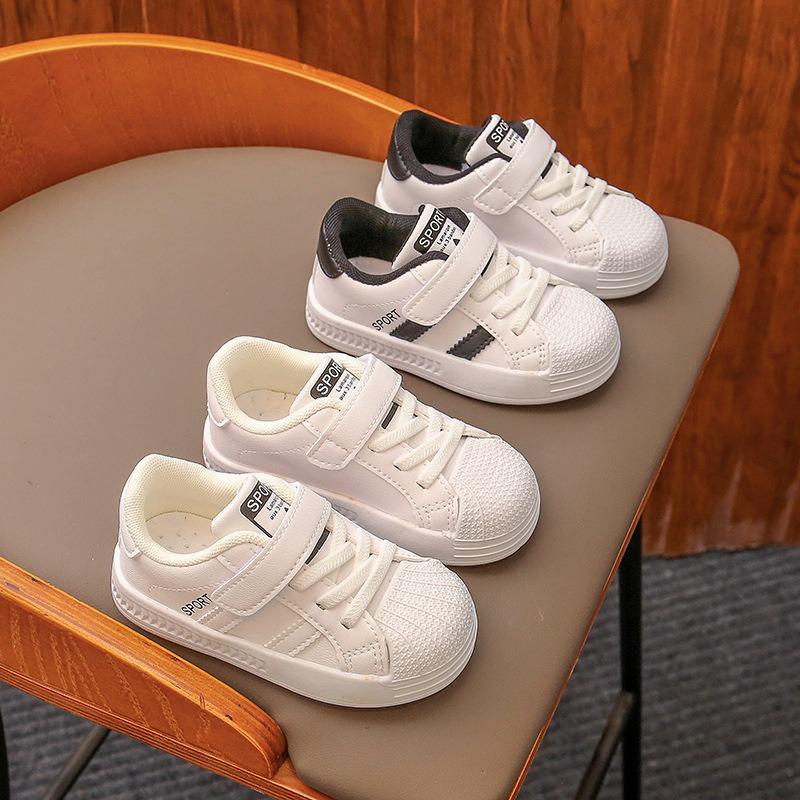 Spring Baby Walking Shoes, Children's Kindergarten White Shoes, Infant Footwear, Toddler Sneakers, Boys' & Girls' Breathable Shoes.
