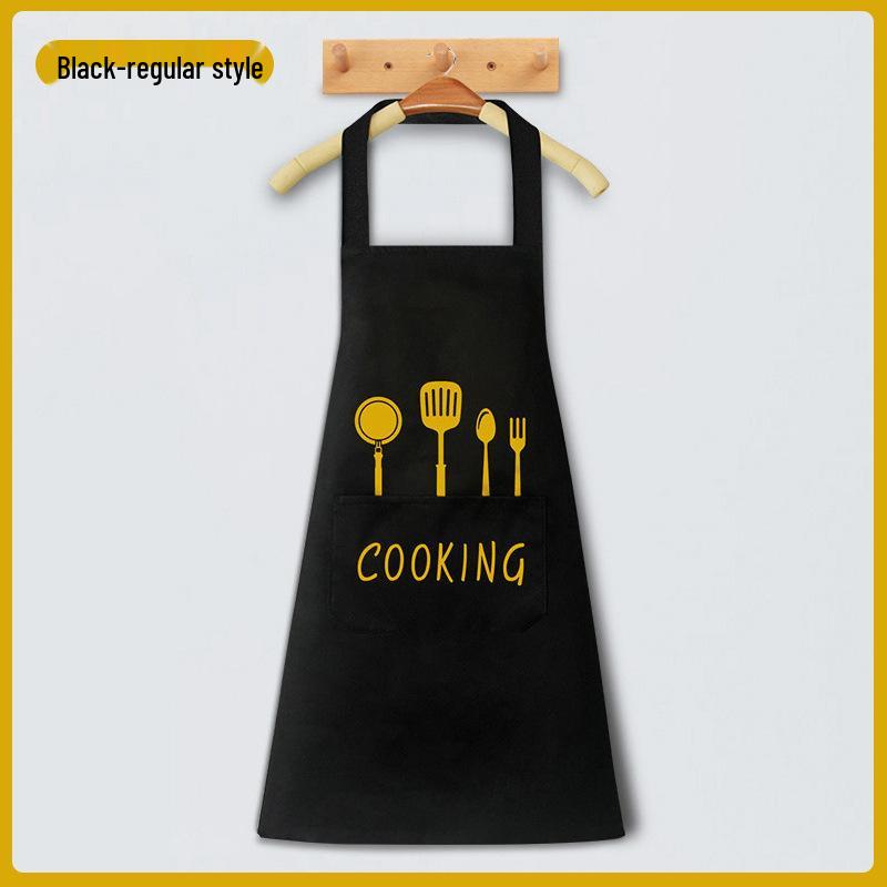 Waterproof & Oil-Proof Kitchen Half-Body Apron - Light Luxury Korean Style for Cooking.