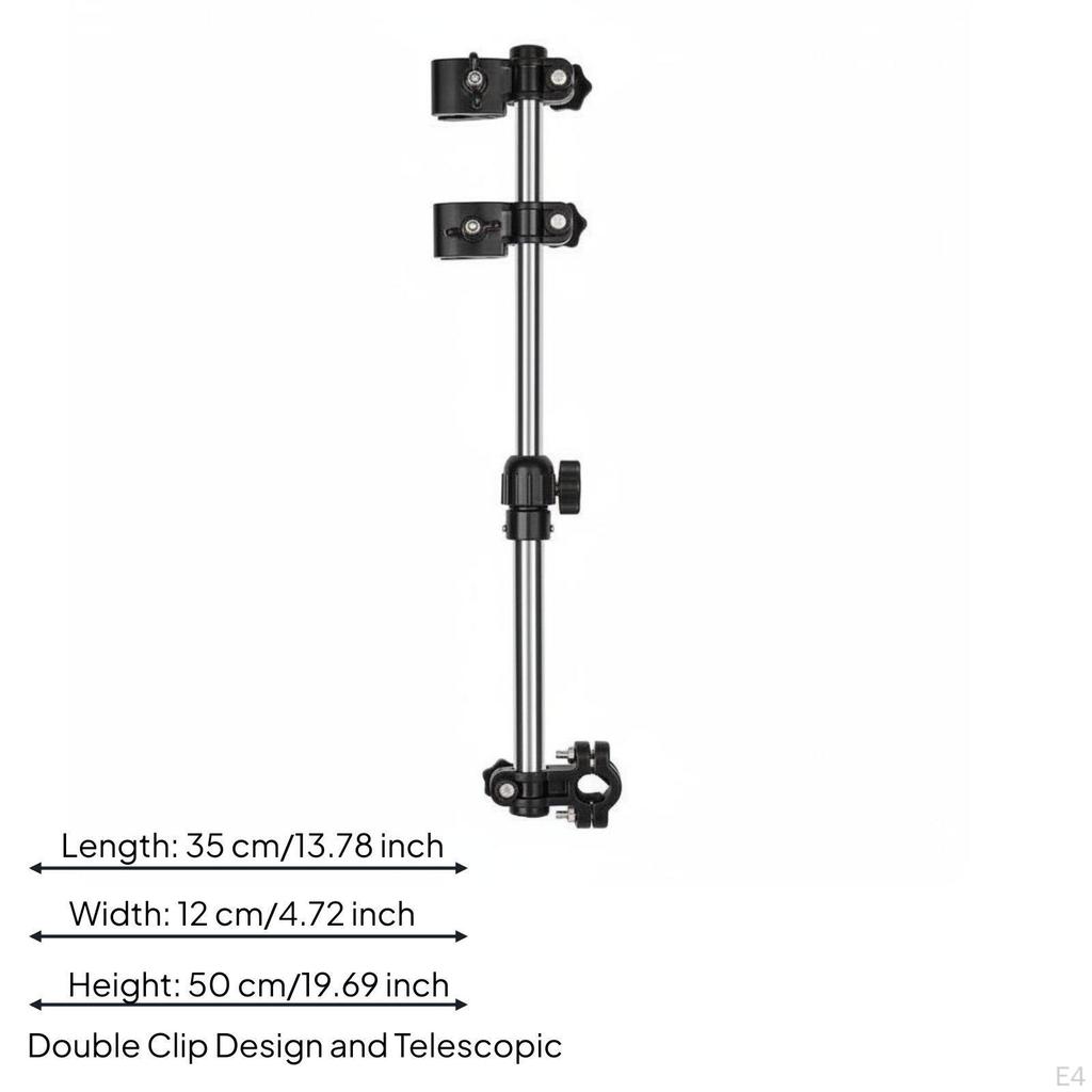 Electric Bike Umbrella Bracket Sun and Weather Protection 360° Adjustable Mount Universal