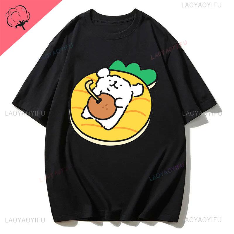 Maltese Dog Couple Cute Simple Pen Line Dog Aesthetic Clothing Unisex Style Graphic T Shirts Cartoon New in Tops Tees Tshirt