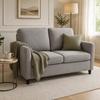 Sofá de 2 Lugares, Pequeno Sofá de Tecido Moderno Loveseat