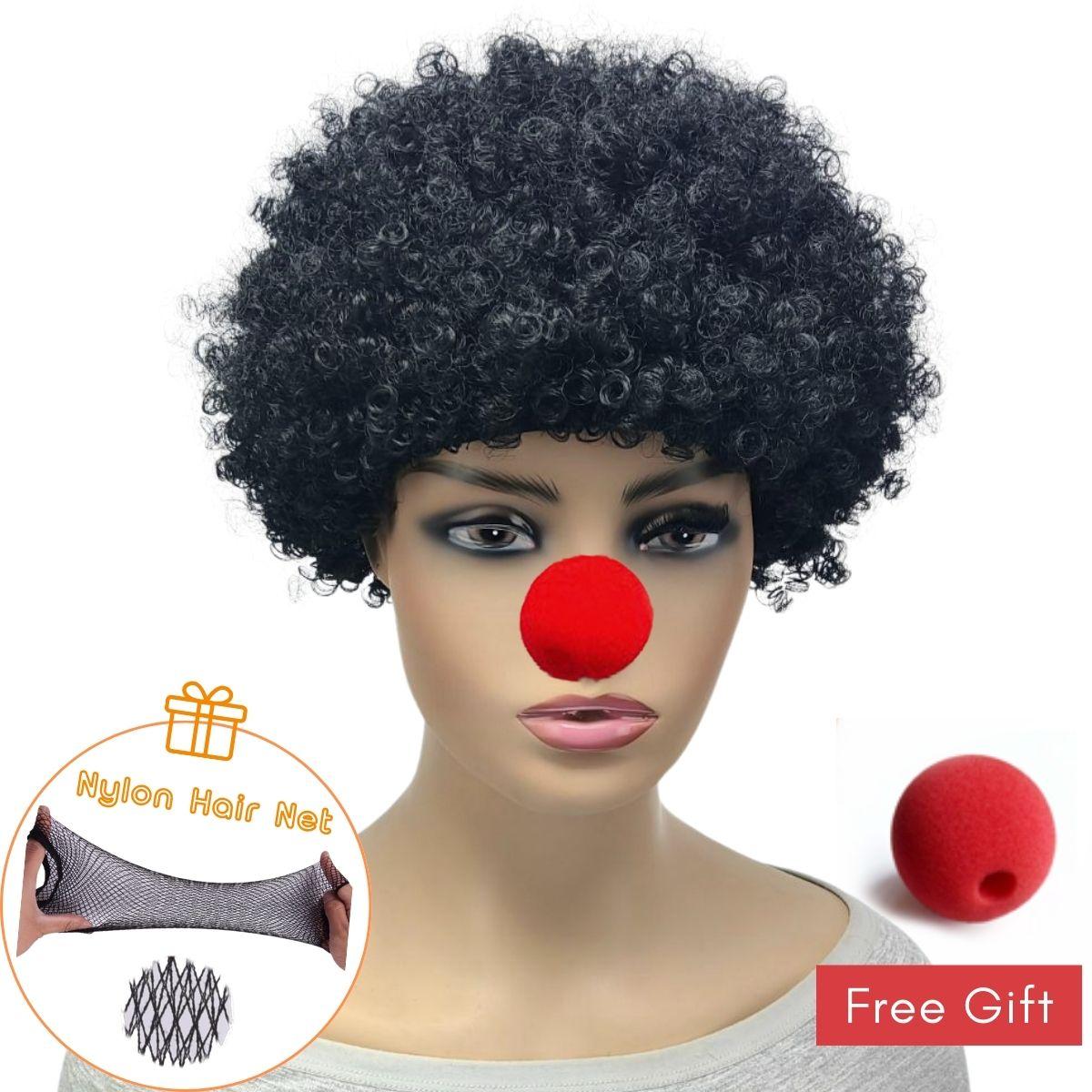 

Colorful fluffy explosive head clown heat-resistant synthetic wig April Fool s Day Halloween role-playing