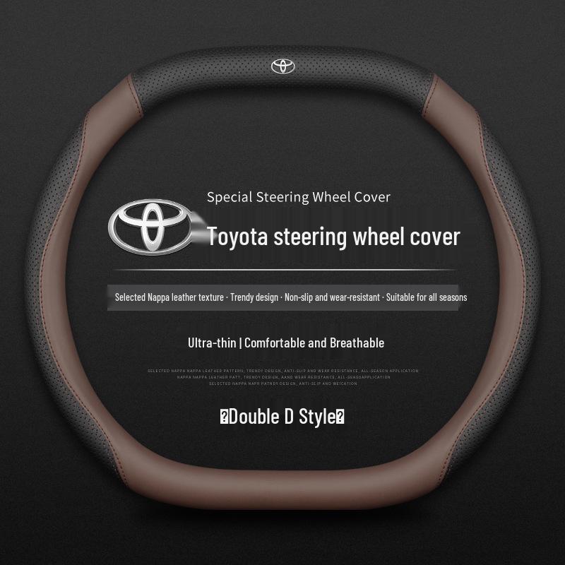 Toyota Steering Wheel Cover: Compatible with Corolla, Levin, Camry, RAV4, Feng Lan, and More - Universal for All Seasons