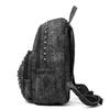 Mochila com Rebites Mochila Punk de Brim