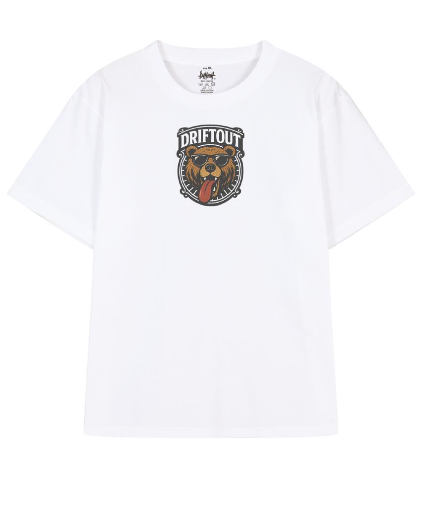 DRIFTOUT Wild Tongue-Out Bear Short Sleeve T-Shirt (3 Colors)