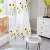 Elegant Sheer Curtains Gauze Transparent Curtain Sunflower Tulle Curtain  Home Decoration