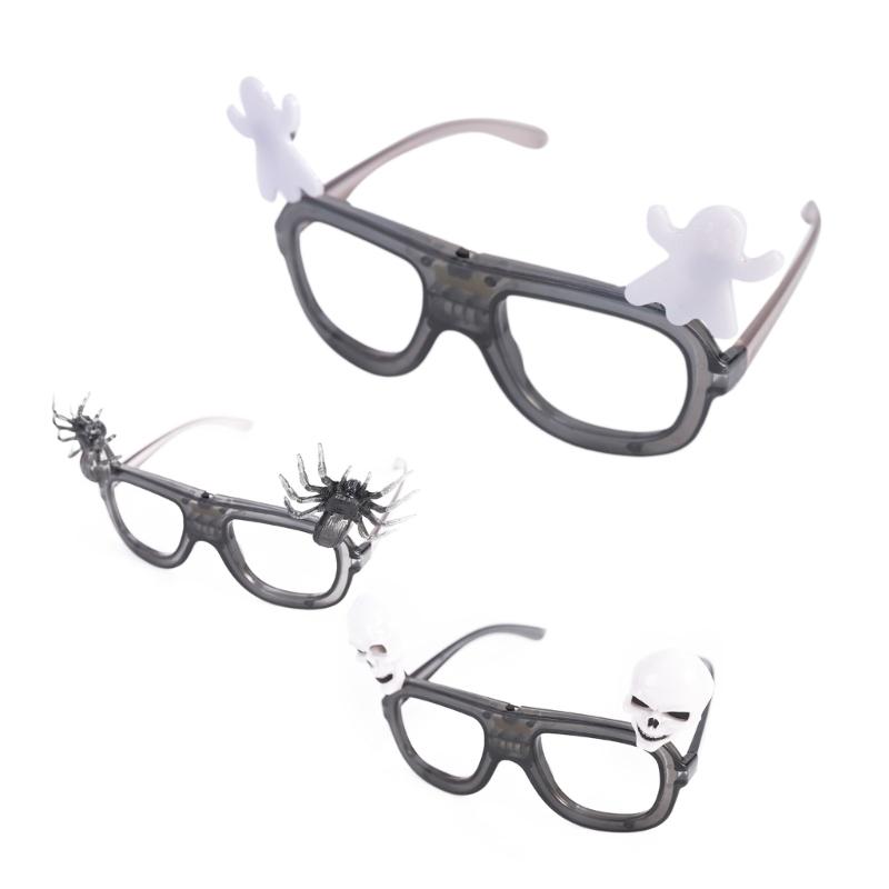 Fun Halloween Glasses Frame for Children and Adults Pumpkin, Witch Hat, Cool Flame Party Favors and Decorations Glasses