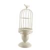 Candle Holder White Vintage Bird Cage Type Carved Candlelight Stand Table Decoration for Banquet Dinning Party