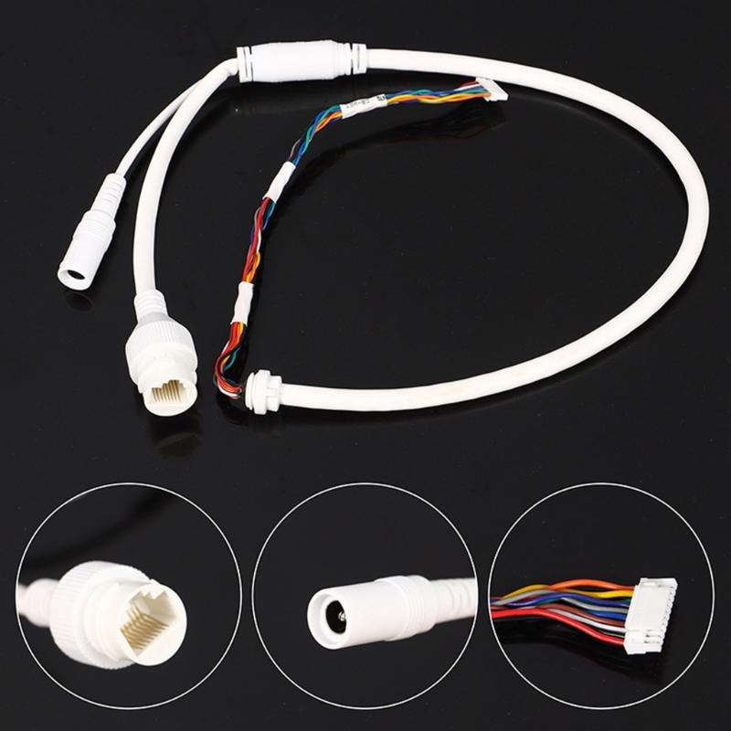 Power Cable Camera PoE RJ45 Networking Tail Cable 10 Pin Ethernet Lan For Security Camera Power Transmission
