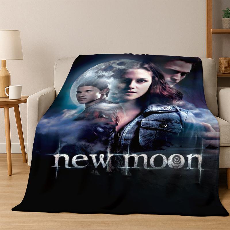 Twilight Saga Edward Bella Flannel Blanket Soft Warm Blanket Throw Blanket for Bedroom Living Room Bed Travel Picnic Gift Kid