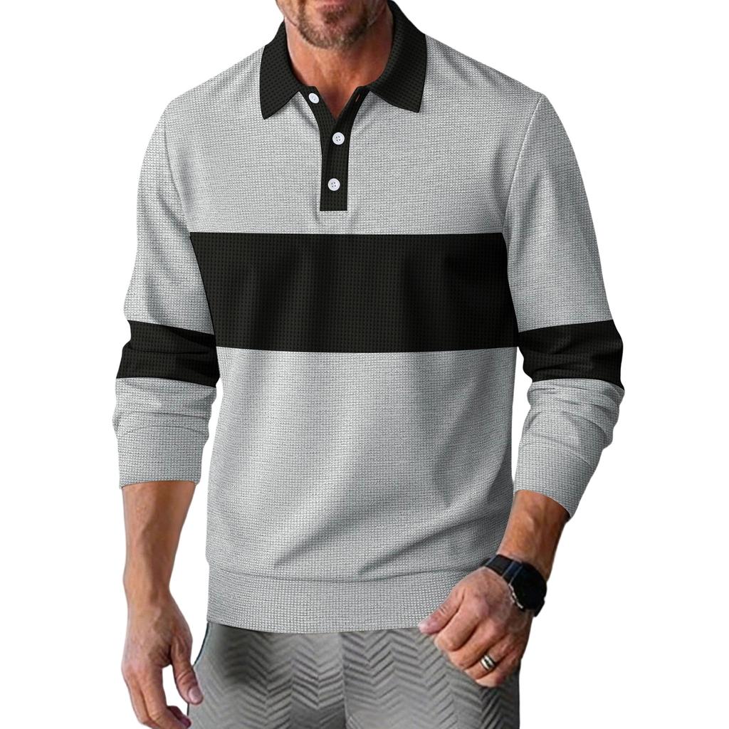 Men's Leisure Fashion Monochrome Shirt Upper Garment