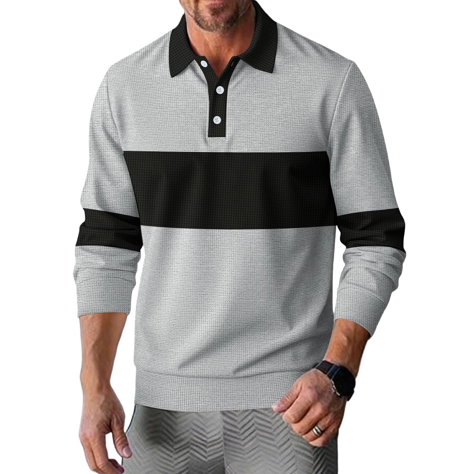 

Мужская Повседневная Модная Монохромная Рубашка Верхняя одежда XXL