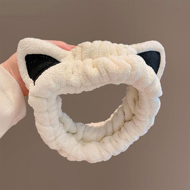 Cartoon Cat Ear Hair Band For Women To Wash Face Special Application Of Facial Mask Headband For Washing Hair Band Headband