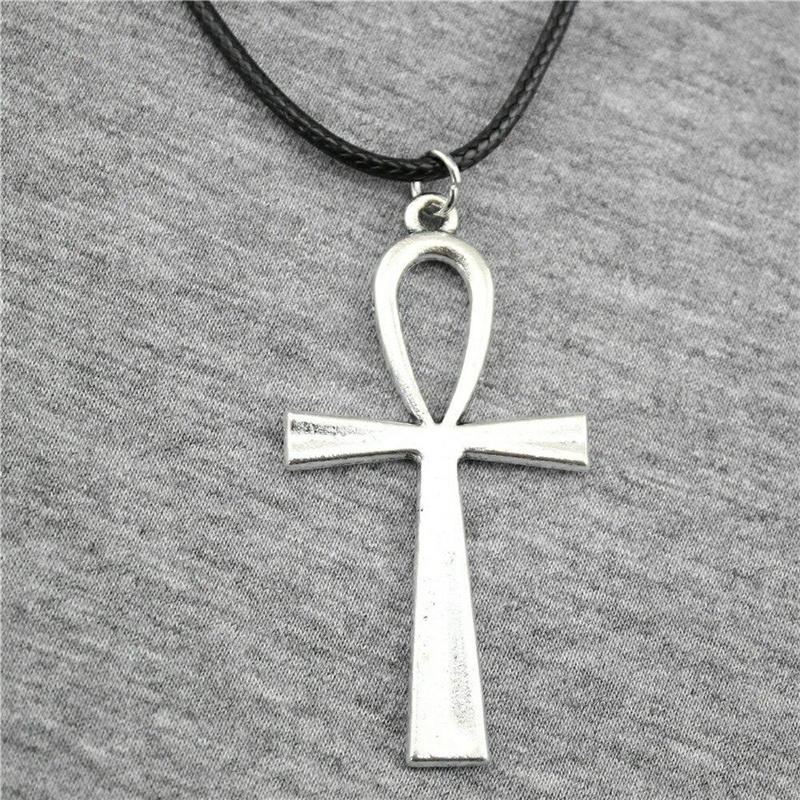 Ankh Necklace Egyptian Symbol Pendant Spiritual Jewelry for Men Women