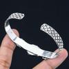 925 Sterling Silver American Dichroic Glass Stone Wedding Ethnic Bangle Jewelry