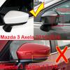 For Mazda 3 Axela 2014- Car Rearview Side Mirror Cover Wing Cap Exterior StickerDoor Case Trim Housing Carbon Fiber Look