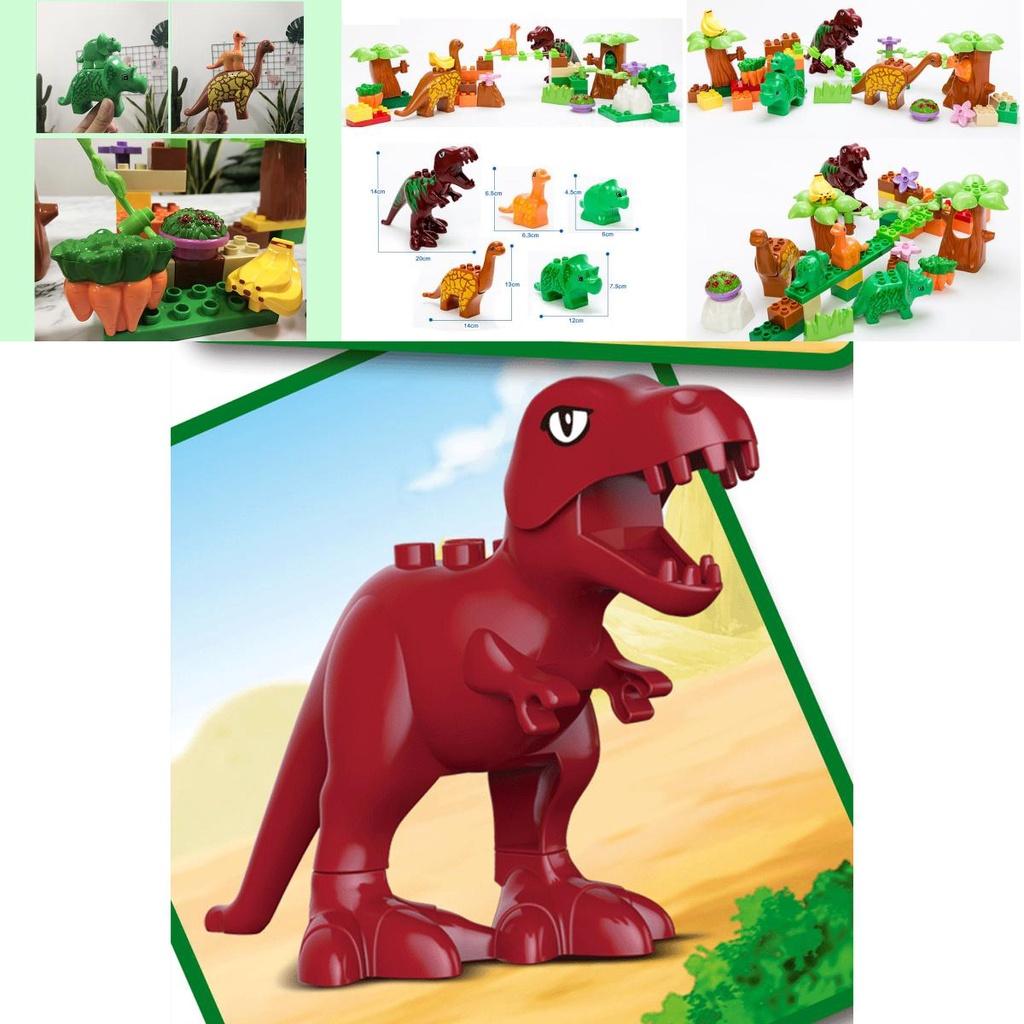 40 Stück Dino Paradies Bausteine Set Leicht Und Langlebig Für Sicheres Spielen