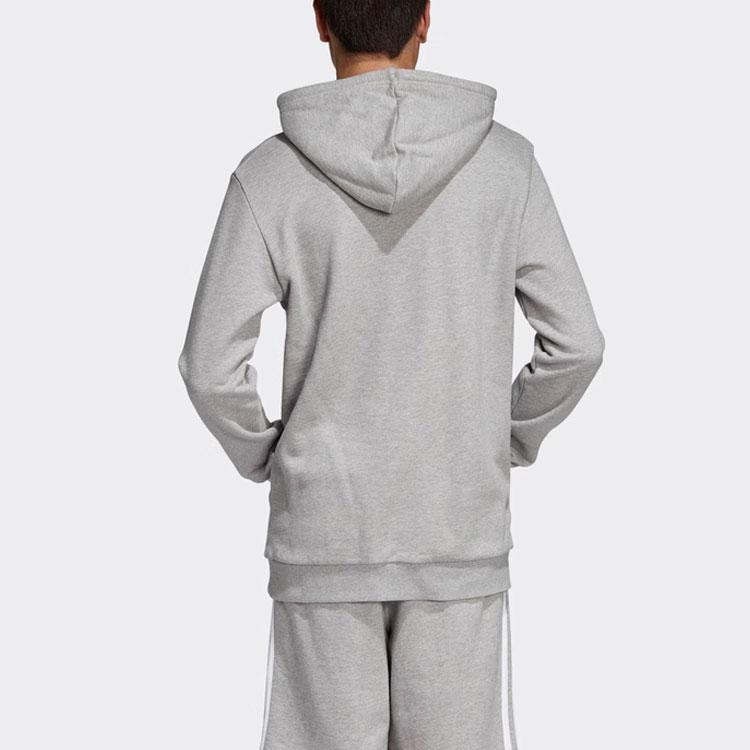 Adidas Originals Trefoil Hoodie Sweatshirt Japan Version Men's Light Gray DT7963-