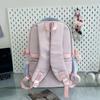 Schoolbag Japanese High-value Ins Plaid Girl Style Backpack Dopamine Contrasting Color College Style Primary and Secondary School Backpack