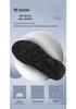 Lightweight Black Leather Women's Sneakers - Big Size, Comfortable, Autumn/Winter Collection, Size 42