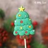Christmas Decor Set: Card Inserts, Cake Toppers, Cup Garland, Wreath Ornaments, Strawberry Tower, Cartoon Star & Tree Decorations.