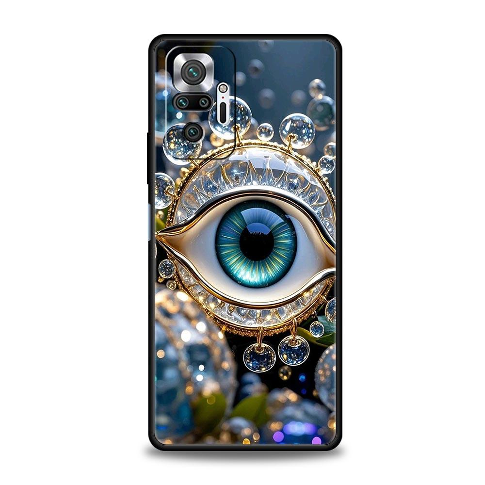 Fashion Eyelashes Eyes Phone Case Cover for Redmi 14C 10C Note 15 14 13 12 10 11 K40 Pro Plus 5G Soft TPU Shockproof Shell Capas