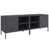 VidaXL TV Furniture 2 Pcs Anthracite 68x39x50.5 Cm Steel, TV Stand, TV Sideboard, Multimedia Cabinet, TV Bench, Hi-fi Cabinet, 842999