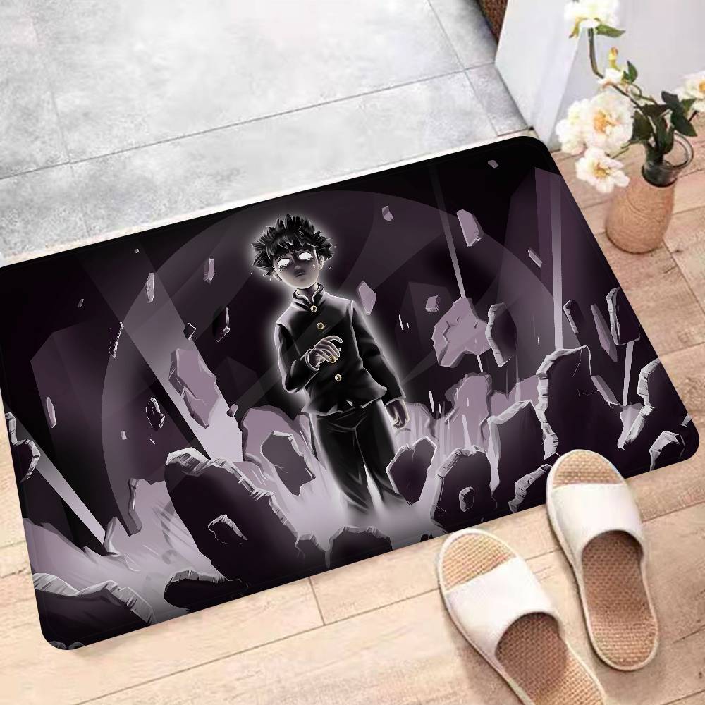 Anime Mob P-Psycho 100 Entrance Door Mat Nordic Style Bedroom Living Room Doormat Home Balcony Anti-Slip Modern Home Decor