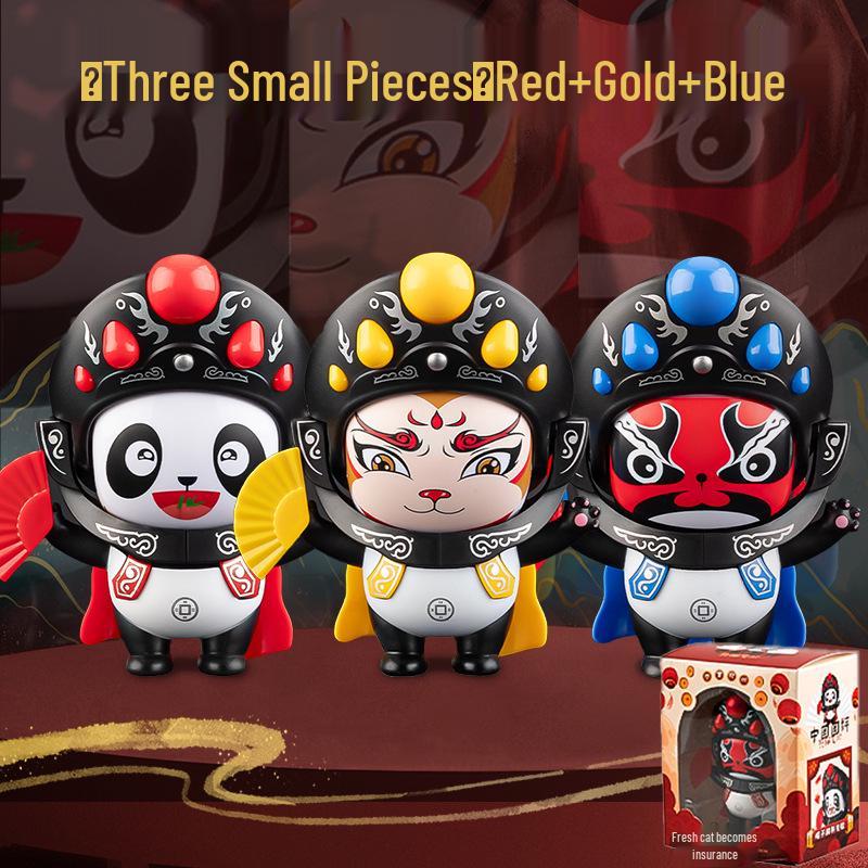 Sichuan Opera Panda Face-Changing Plush Toy Souvenir