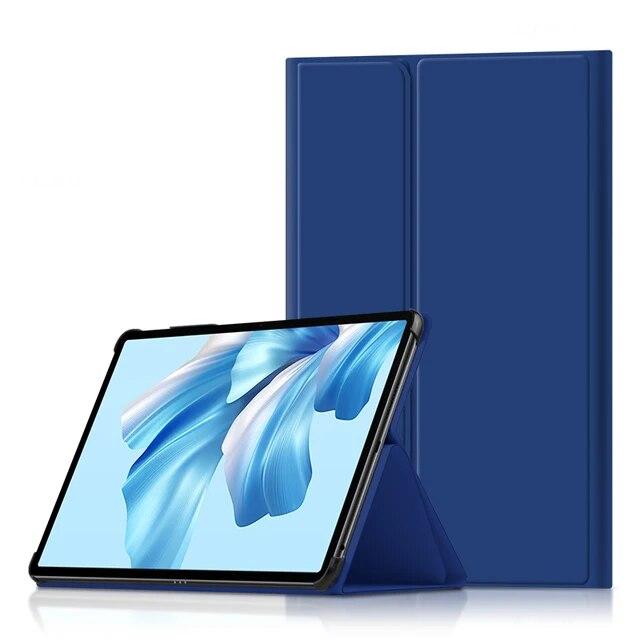 

Чехол для Huawei MateBook E GO 2022, защитный чехол-подставка из искусственной кожи для Huawei GK-G58/GK-G56 12,35 дюйма, чехол для планшета MateBook E GO синий