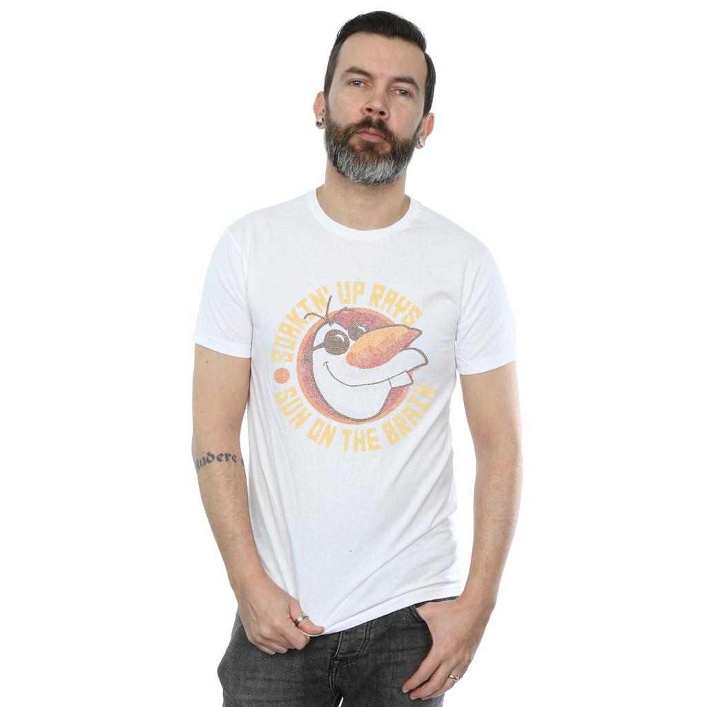Disney Mens Frozen Olaf Sun On The Brain T-Shirt