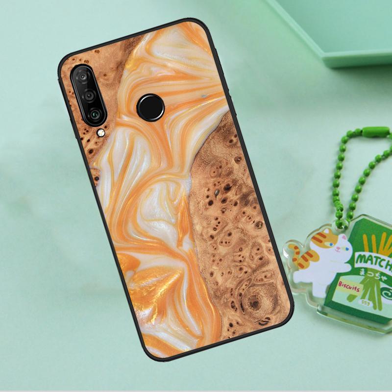 Resin Wood For Huawei Nova 12s 12i 11i 7i 8i 9 10 SE Y91 Y90 Y60 Y70 Y72 Y61 P60 Pro P30 P40 Lite Case